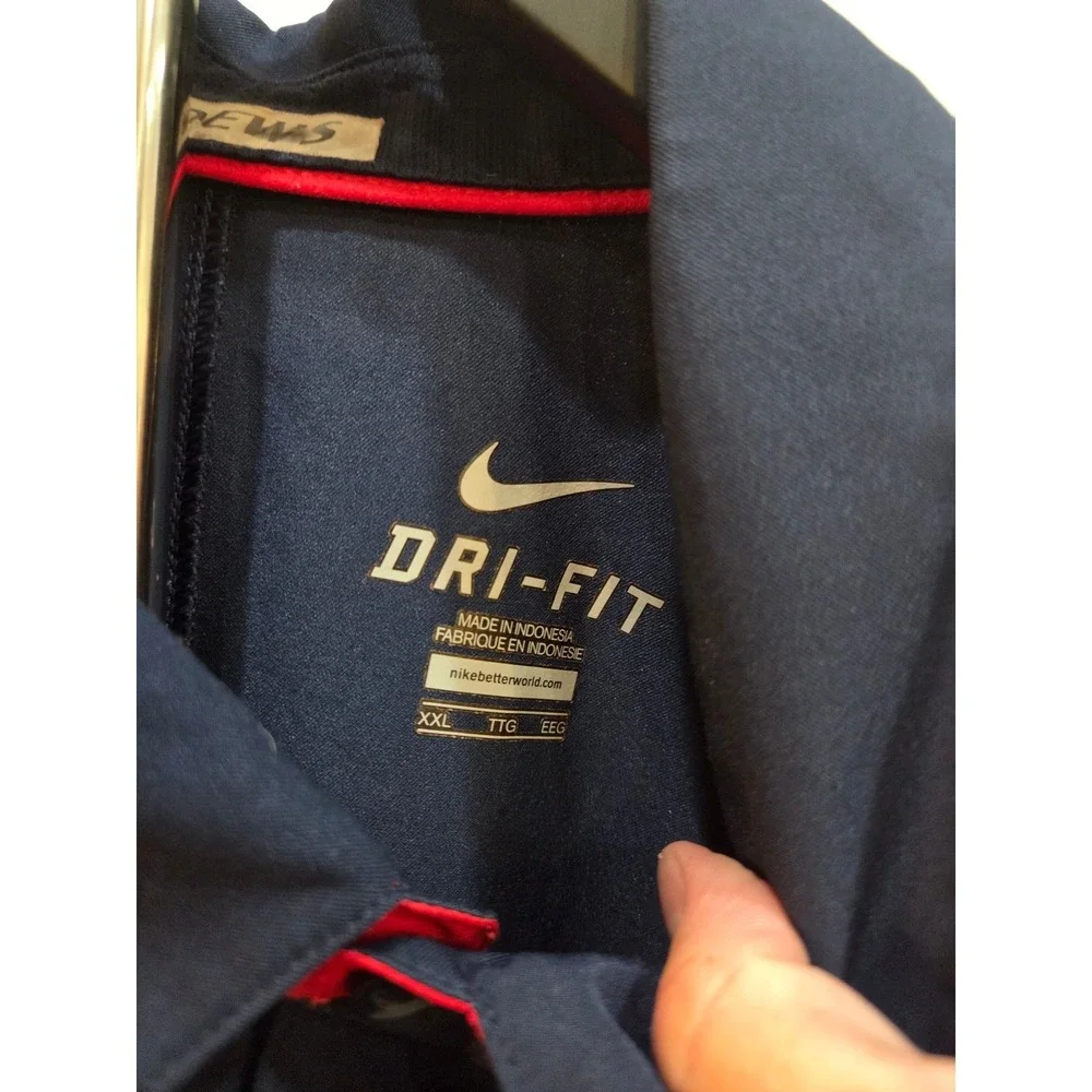 Nike Arizona Wildcats Dri-FIT Polo Shirt Mens‎ XXL Navy Blue NCAA Arizona Logo